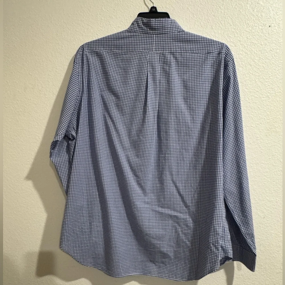Blue Gingham Polo Shirt